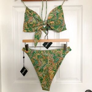 Skatie paisley bikini NWT